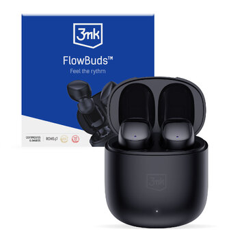 3mk słuchawki bezprzewodowe FlowBuds black