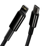 Baseus kabel Tungsten PD USB-C - Lightning 1,0 m czarny 20W