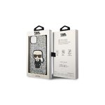 Karl Lagerfeld nakładka do iPhone 14 6,1" KLHCP14SGFKPG srebrna HC Glitter Flakes Ikonik
