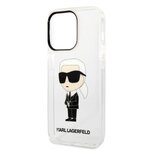 Karl Lagerfeld nakładka do iPhone 14 Pro 6,1" KLHCP14LHNIKTCT transparentna hardcase Ikonik Karl Lagerfeld