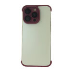 TPU mini bumpers z ochroną aparatu do iPhone 12 6,1" wiśniowy