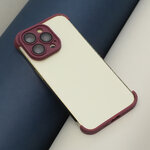 TPU mini bumpers z ochroną aparatu do iPhone 13 6,1" wiśniowy