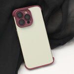 TPU mini bumpers z ochroną aparatu do iPhone 12 Pro 6,1" wiśniowy