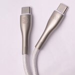Forever kabel Sleek USB-C - USB-C 1,0 m 60W biały