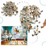 CASTORLAND Puzzle układanka 260 elementów Little Ballerinas - Baletnice 8+