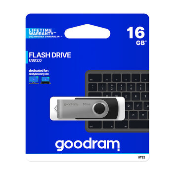 Goodram pendrive 16GB USB 2.0 Twister czarny
