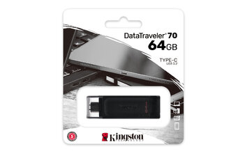 Kingston pendrive 64GB USB-C DT70 czarny