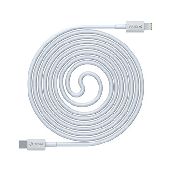 Devia kabel Smart PD USB-C - Lightning 1,0 m 3A biały 20W