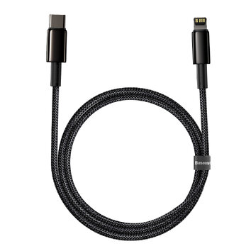 Baseus kabel Tungsten PD USB-C - Lightning 1,0 m czarny 20W