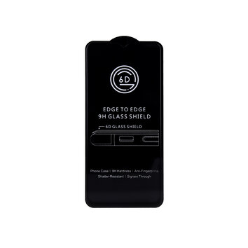 Szkło hartowane 6D do iPhone 14 Pro Max 6,7" czarna ramka