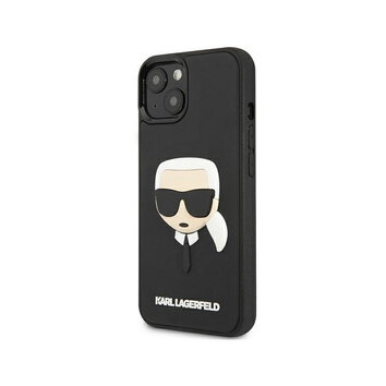 Karl Lagerfeld nakładka do iPhone 13 Mini KLHCP13SKH3DBK hard case czarna Rubber Karl`s Head