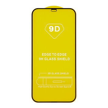 Szkło hartowane 9D do iPhone 14 Pro Max 6,7" czarna ramka