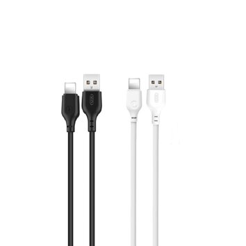 XO kabel NB103 USB - Lightning 1,0 m 2,1A czarny 30szt / biały 20szt zestaw