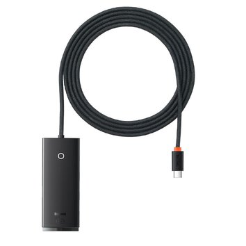 Baseus adapter HUB Lite USB-C do 4x USB 3.0 2,0m czarny