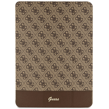 Guess etui do iPad Pro 12,9" GUFCP12PS4SGW brązowe Allover 4G Stripe