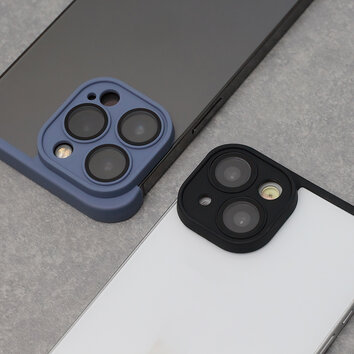 TPU mini bumpers z ochroną aparatu do iPhone 12 Pro Max 6,7" wiśniowy