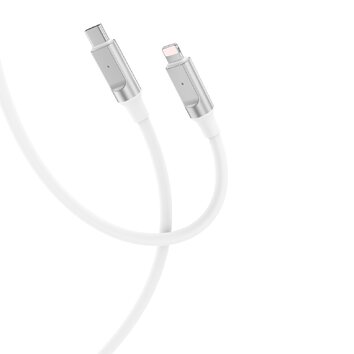 XO kabel NB-Q252B USB-C - Lightning 1,0 m 27W biały