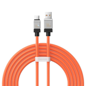 Baseus kabel CoolPlay USB - USB-C 2m 100W pomarańczowy