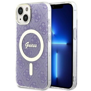 Guess nakładka do iPhone 14 Plus 6,7" GUHMP14MH4STU purpurowa hard case 4G MagSafe
