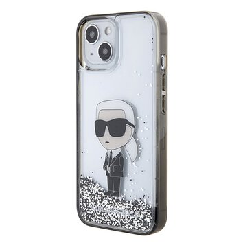 Karl Lagerfeld nakładka do iPhone 15 6,1" KLHCP15SLKKNSK transparentna hardcase Liquid Glitter Ikonik