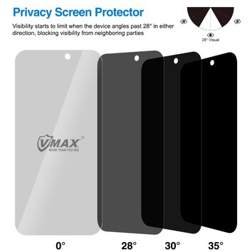 Vmax szkło hartowane 0.33mm 2,5D high clear privacy glass do iPhone 12 / 12 Pro 6,1"