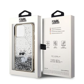 Karl Lagerfeld nakładka do iPhone 13 Pro 6,1" KLHCP13LLKCNSK HC LIQ. GLITTER C transparentna