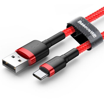 Baseus kabel Cafule USB - USB-C 3m 2A czerwony