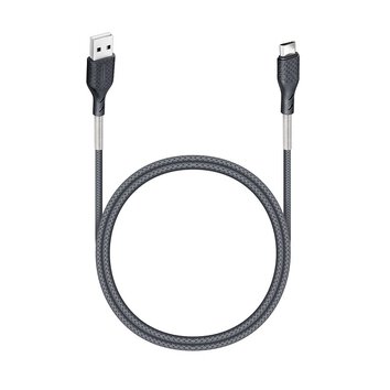 FORCELL Carbon kabel USB do Micro 2,4A CB-03A czarny 1 metr