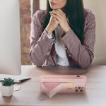 Futera LEATHER Case Kickstand do IPHONE 15 PLUS rowy