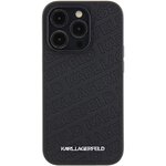 Oryginalne Etui KARL LAGERFELD Hardcase KLHCP15LPQKPMK do iPhone 15 Pro (Quilted Pattern  / czarny)