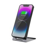 FORCELL F-ENERGY Flip Charge Qi2 15W ładowarka indukcyjna kompatybilna z MagSafe srebrny