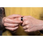 Smart Ring R8- inteligentny pierścień ceramiczny ze stacją ładującą rozmiar 18mm czarny