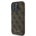 GUESS futerał do IPHONE 16 Pro GUHCP16LG4GFBR (PU 4G Classic) brązowy