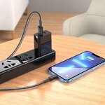 HOCO kabel USB do iPhone Lightning 8-pin 2,4A Jaeger X69 czarno-biały