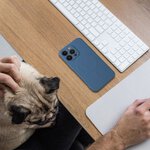 Futera SILICONE MAG COVER kompatybilny z MagSafe do IPHONE 11 Pro Max niebieski