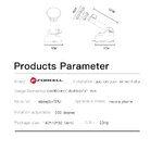 FORCELL F-Grip Excelence uchwyt samochodowy do szyby/deski/kratki magnetyczny czarny