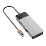 WiWU - HUB A721HD USB3.1x2+PD(100W)+USB-C(3.1)+ SD/TF(3.0)+HDMI (4K60HZ)