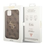 GUESS futera do IPHONE 13 / 14 / 15 GUHCP14S4GMGBR (4G Big Metal Logo) brzowy