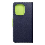 Kabura FANCY Book do XIAOMI Redmi Note 13 4G granatowo limonkowy