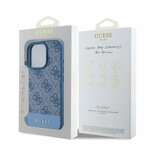 GUESS futerał do IPHONE 16 Pro Max GUHCP16XG4GLBL (4G PU Bottom Stripe) niebieski