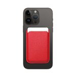 Portfel magnetyczny Leather Mag Wallet czerwony