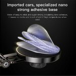 FORCELL F-Grip IronSecure uchwyt samochodowy do szyby/deski magnetyczny czarny