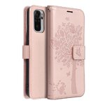 Kabura MEZZO Book do XIAOMI Redmi NOTE 10 / 10S drzewo złoty róż
