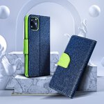 Kabura Fancy Book do HONOR 90 Lite granatowy / limonka
