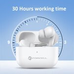 FORCELL F-AUDIO suchawki bezprzewodowe / bluetooth stereo TWS Master PRO biae