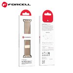 FORCELL F-DESIGN FA03 pasek / opaska do Apple Watch 38/40/41mm zota