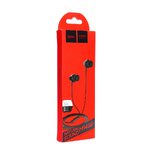 HOCO zestaw słuchawkowy / słuchawki dokanałowe jack 3,5mm z mikrofonem M14 black