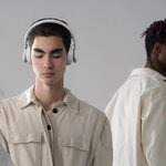 FORCELL F-AUDIO suchawki bezprzewodowe nagowne ANC Touch Beat szare
