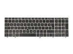 Klawiatura laptopa do HP EliteBook 8560P 8570P srebrna (trackpoint)