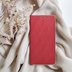 Kabura LUNA Book Carbon do IPHONE 16 czerwony
